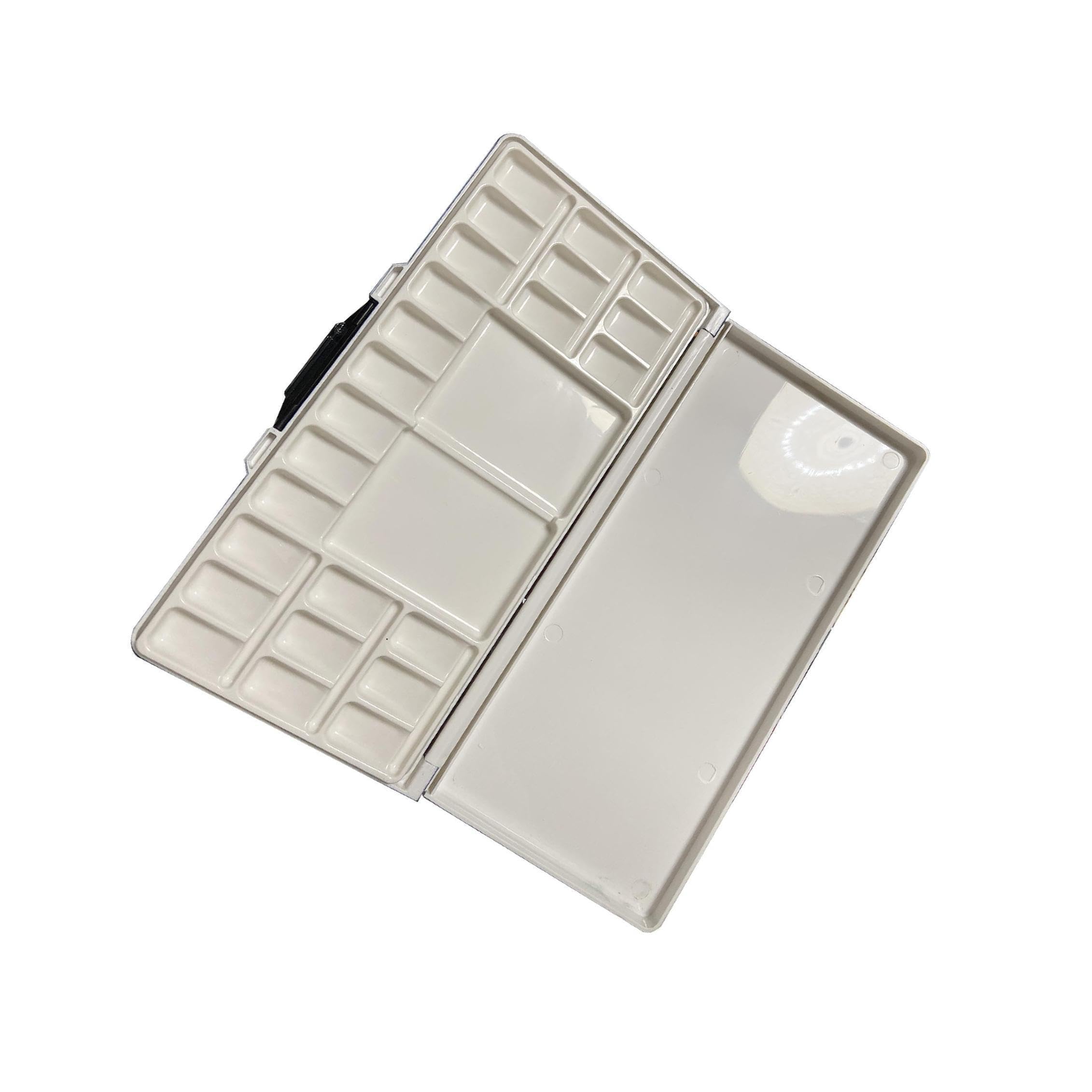 Quxvuis Paint Palette Tray Kids Gouache Mixing Durable Palette Empty With Lid Convenient Durable. Tray Has Lid Allows Box And To Close Tightly.