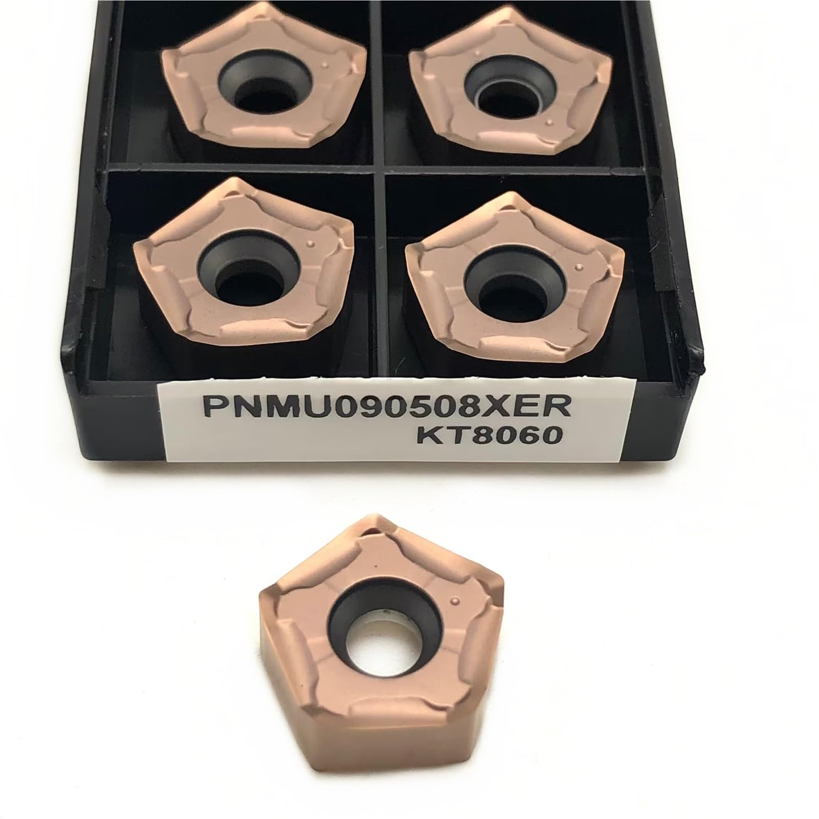 10 szt. PNMU090508XER KT8030 KT8060 Węglikowe płytki wieloostrzowe, wymienne płytki do tokarki CNC do toczenia stali i stali nierdzewnej(PNMU090508XER K8060)