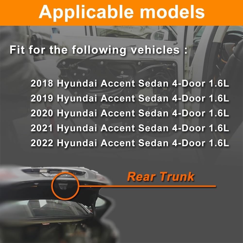 Trunk Lock Actuator Compatible with 2018-2022 Accent Rear Liftgate Latch Assembly