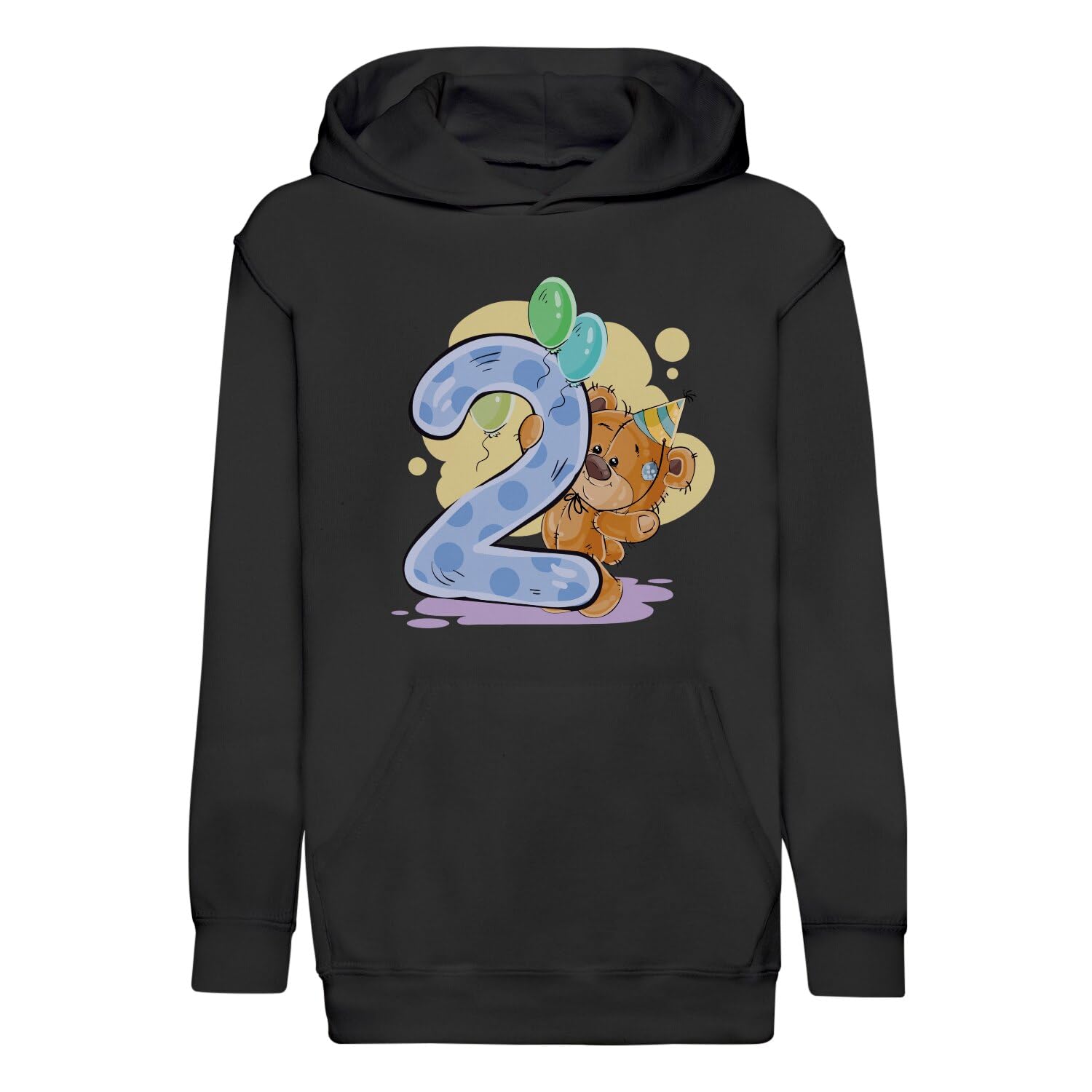 Sweat à capuche premium enfant 2 ans illustration ourson haute qualité