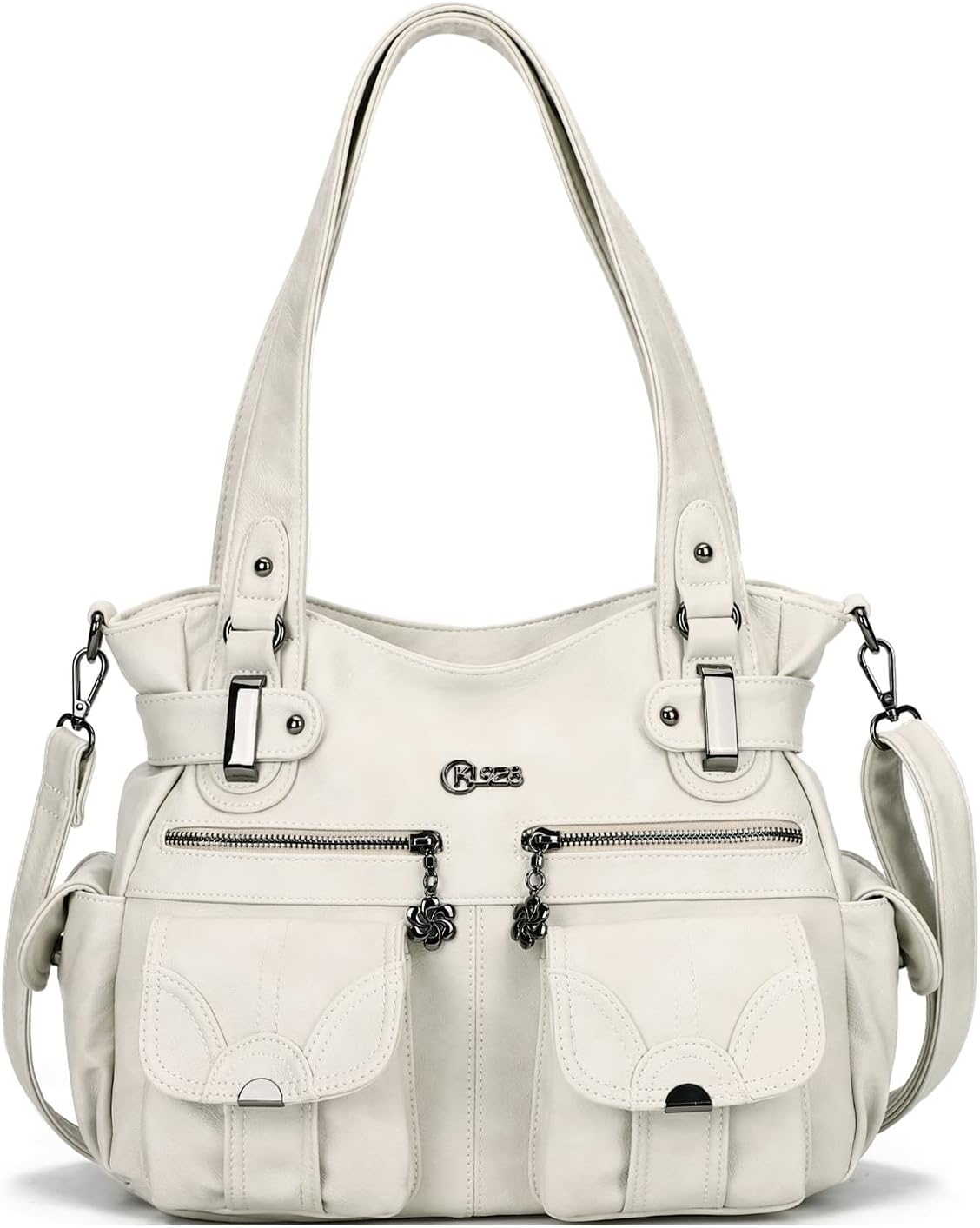 Sponsored Ad - Purses and Handbags for Women Large Hobo Shoulder Bags Soft PU Leather Multi-Pocket Tote Bag