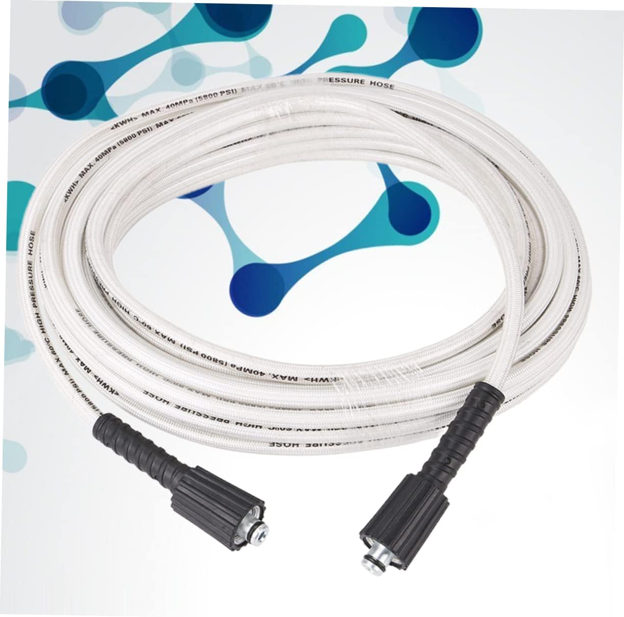 Mipcase Cleaning Hose Jet Extension Section 6m Thread for Power Washer Pressure Washing Machine Hose