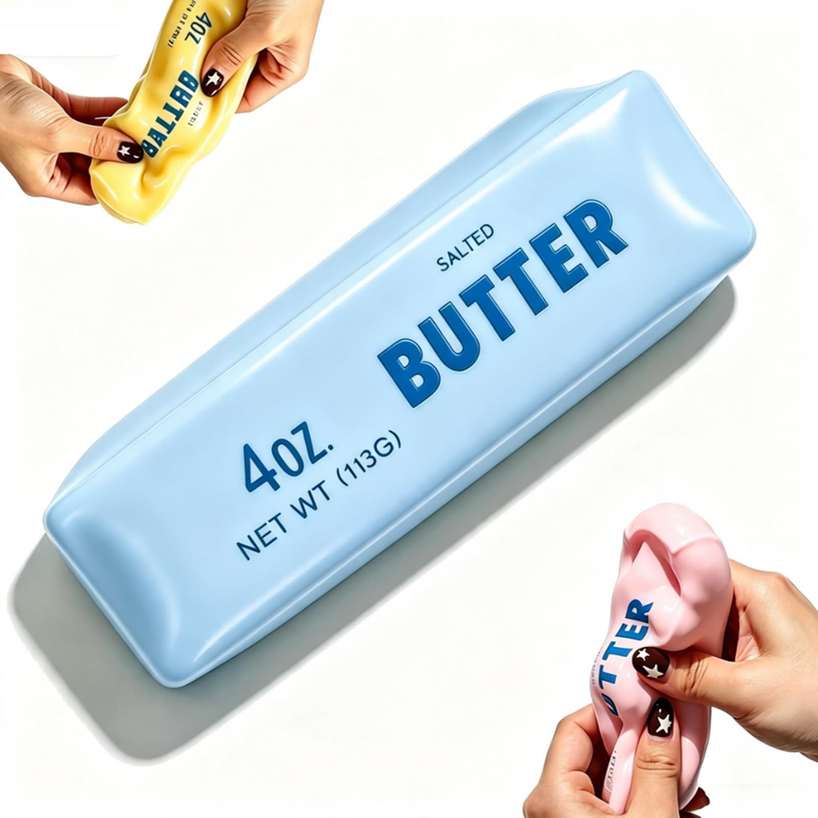 Butter Squishy Crunchy Asmr Bead Filled, Slow Rising Squeeze Stress Balls