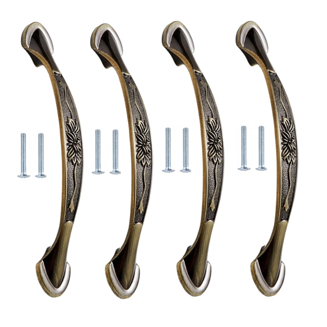 NLQCSXWEP Zinc Alloy Cabinet Bow Handle, Zinc Alloy Cabinet Handles Pack of 4 Multicolor 128mm/96mm(128mm Qinggu)