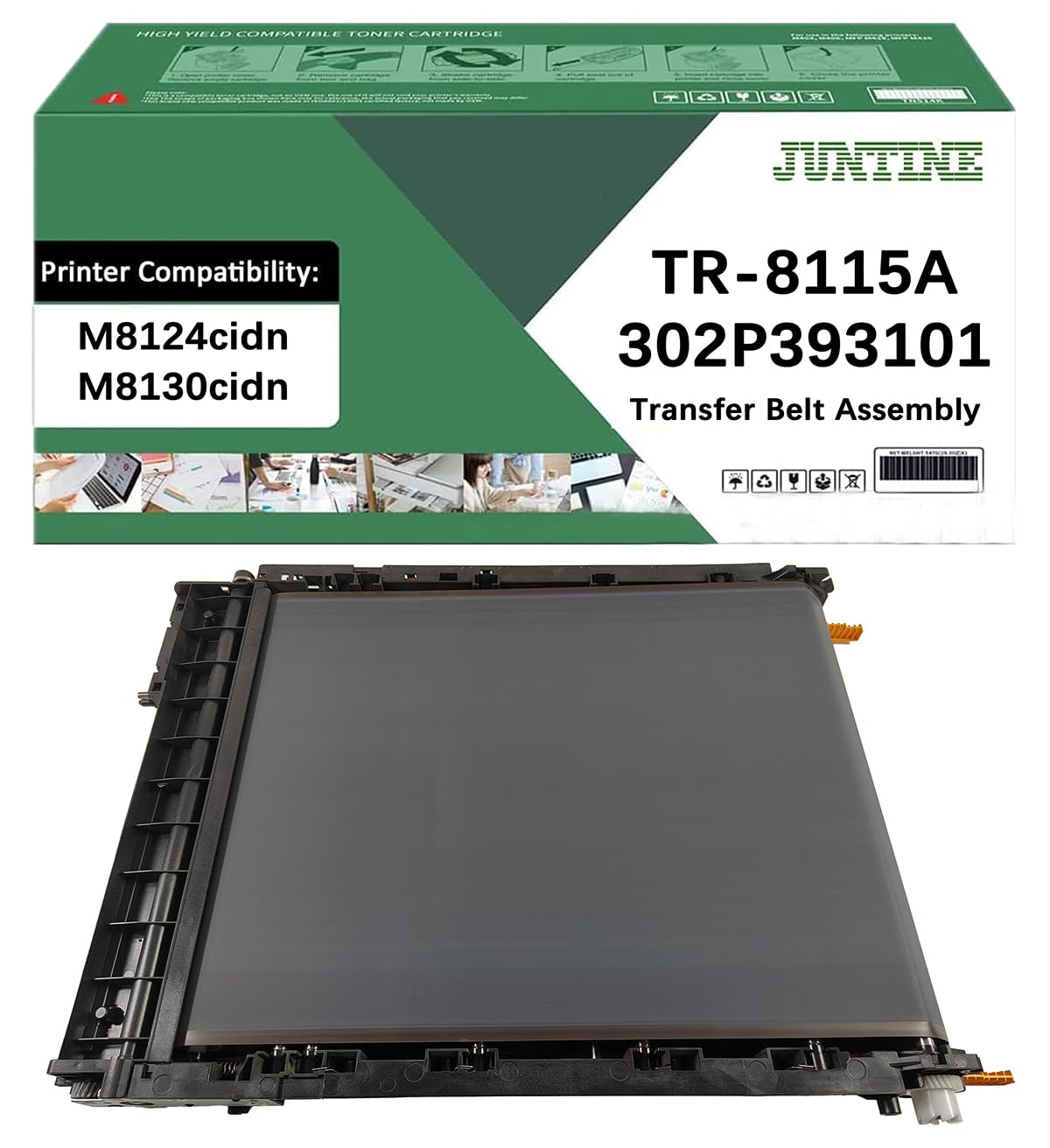 JUNTINE Remanufactured TR-8115A Transfer Belt Assembly Replacement for Kyocera TR-8115A 302P393101 Transfer Belt Assembly Compatible with Kyocera ECOSYS M8124cidn ECOSYS M8130cidn Printers(1-Pack)