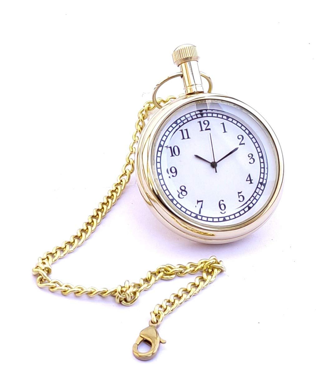 K V HANDICRAFTS Royal Brass Antique Pocket Gandhi Watch Royal Look Indian Handicraft Gift Item (B088TS5RVD) Amazon Price History, Amazon Price Tracker