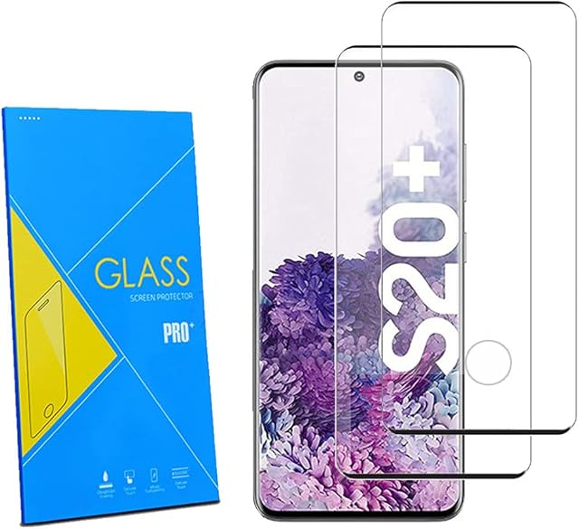 [2-Pack] Screen Protector for Samsung Galaxy S20+ Plus/ S20+ Plus 5G Tempered Glass Film, [Fingerprint Sensor][Case Friendly][Anti-Scratch][Anti-Shatter] For Samsung Galaxy S20+ Plus 5G