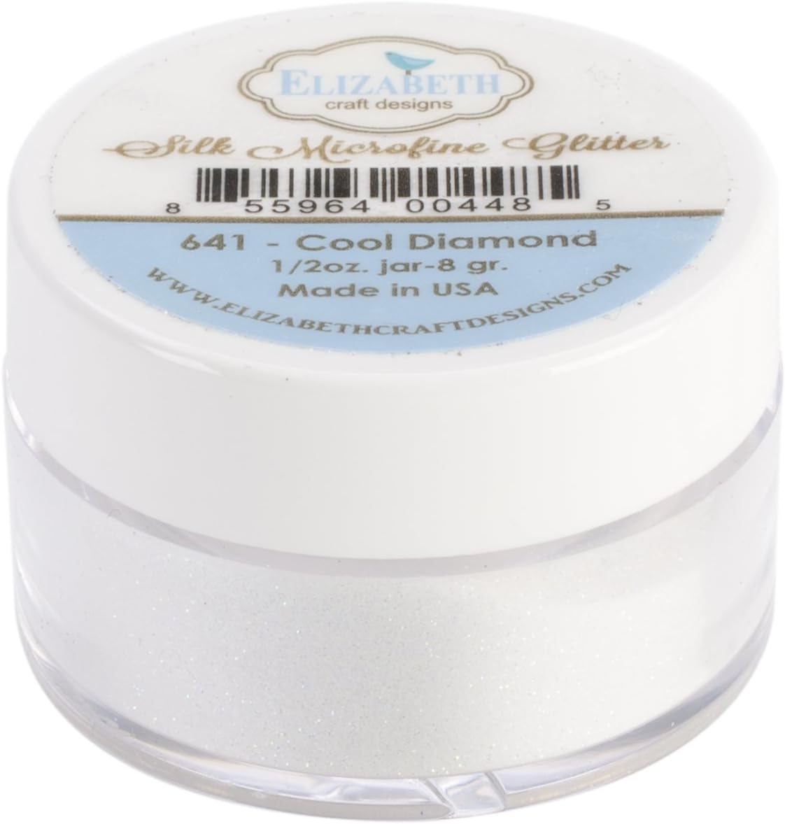 Elizabeth Craft Designs Elizabeth Craft Designs Silk Microfine Glitter, 11gm, Cool Diamond