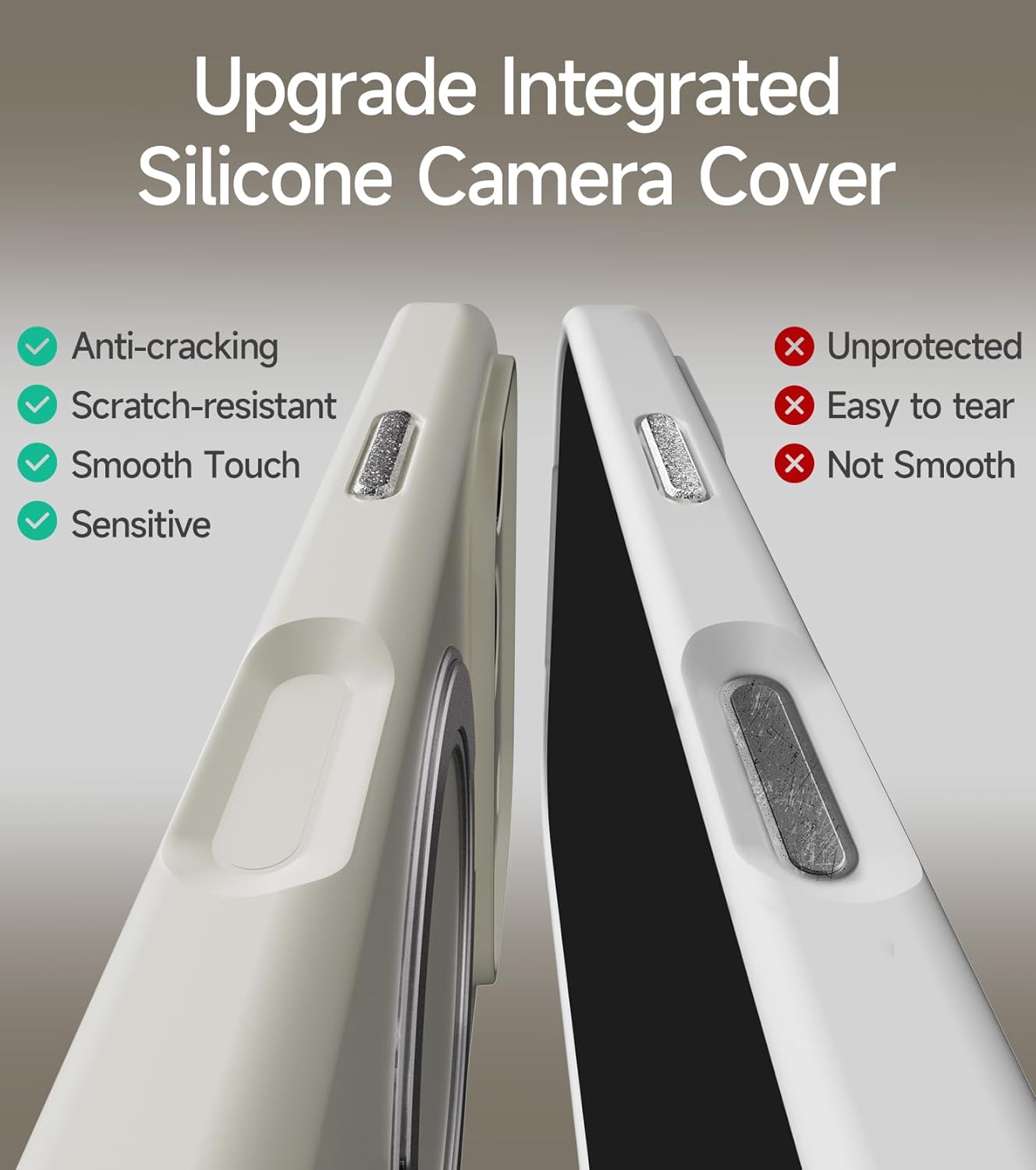 Silicone for iPhone 17 Pro Case, with 360 Spin Mag-Ring Magnetic Holder Stand Compatible with MagSafe and Camera Control, Soft Liquid Silicone Cozy Grip, White