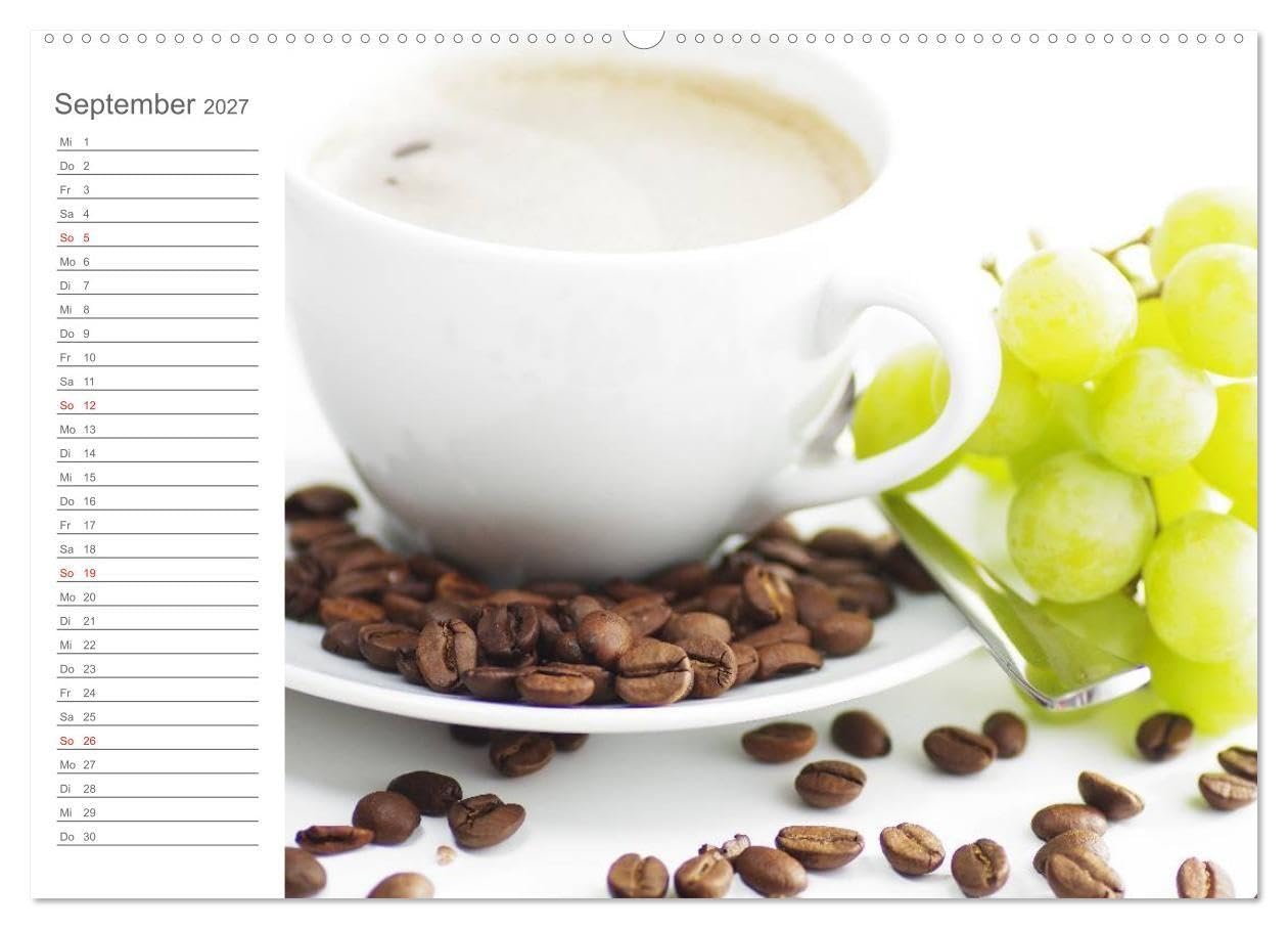 Kaffee-Pause Terminkalender (hochwertiger Premium Wandkalender 2027 DIN A2 quer), Kunstdruck in Hochglanz: Kaffee Pause, das ist der Moment, einen ... und Kraft zu sammeln. (CALVENDO Lifestyle)