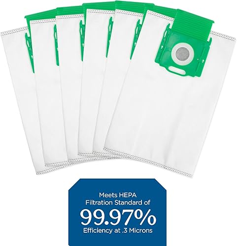Miniatura 4 de Riccar Prima HEPA - Bolsas para aspiradora, color verde con infusión de carbón, seis bolsas incluidas, RCHC-6