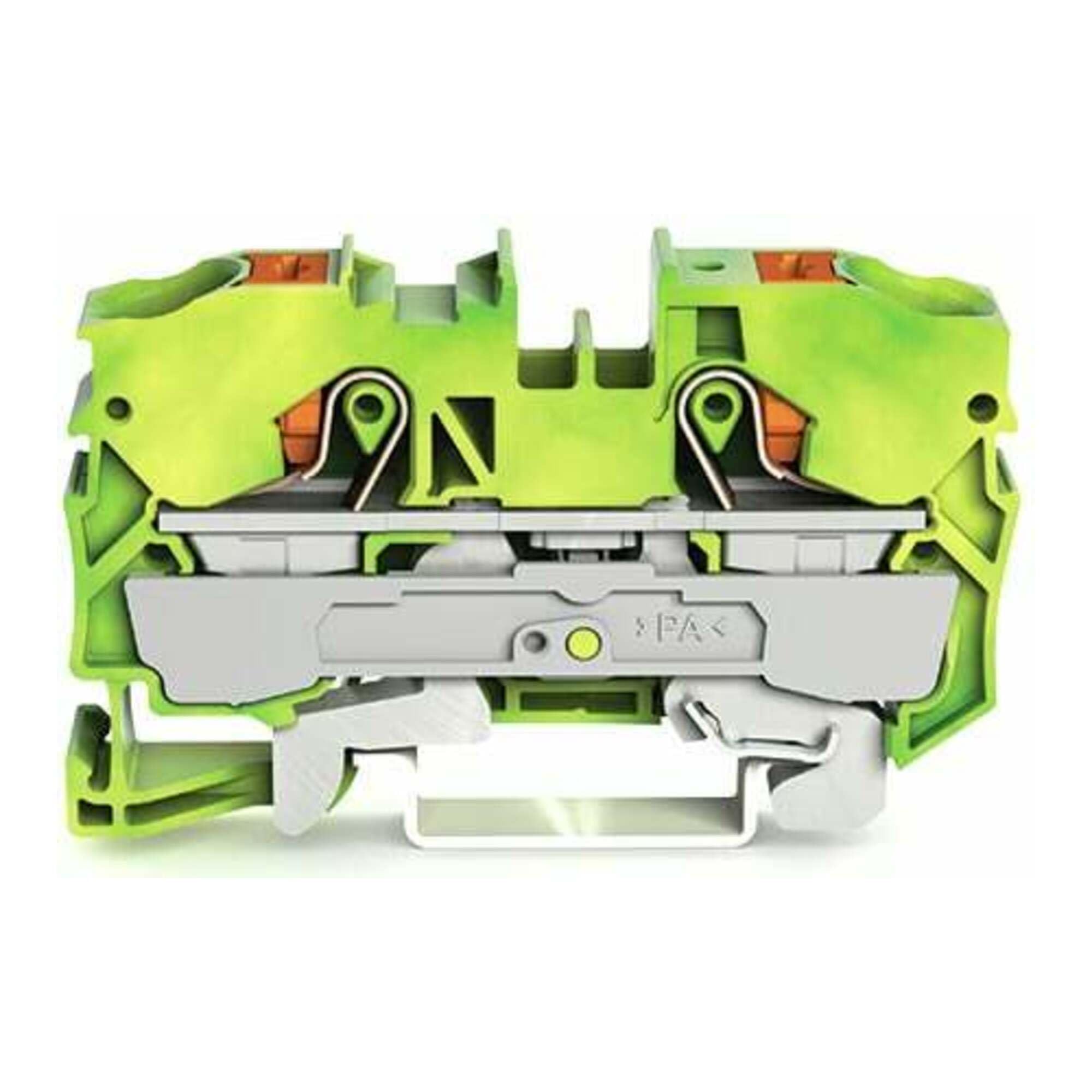 WAGO 2210-1207 TOPJOB S Series Green, Yellow, 10mm², 1-Level, Push In Termination, ATEX, CSA, IECEx