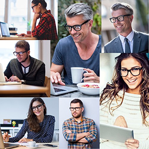 Grinderpunch High Magnification Power Readers Reading Glasses 1.00-6.00 (Black, 5.00) #TOP3