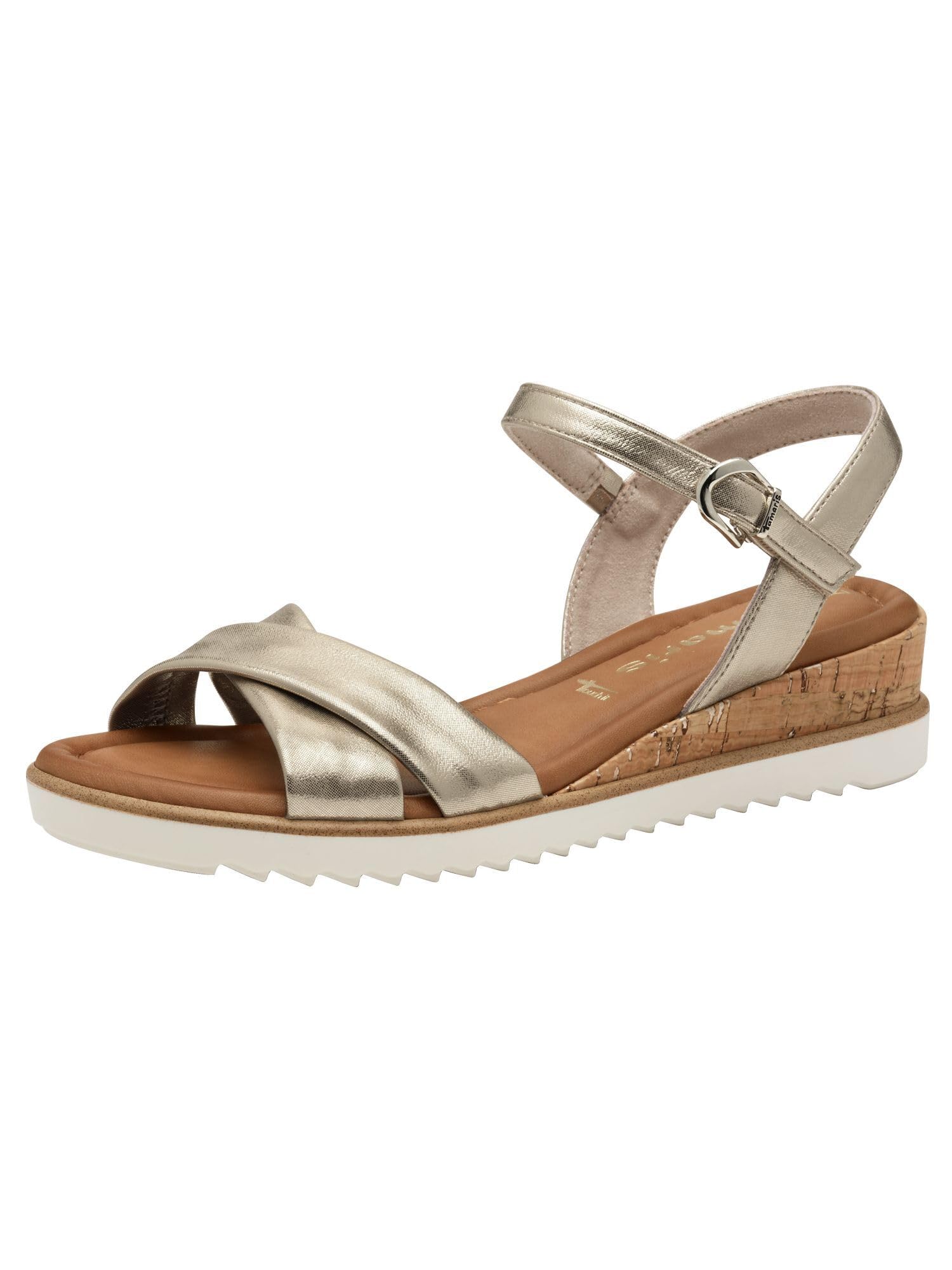 Tamaris Damen Sandalette mit Keilabsatz