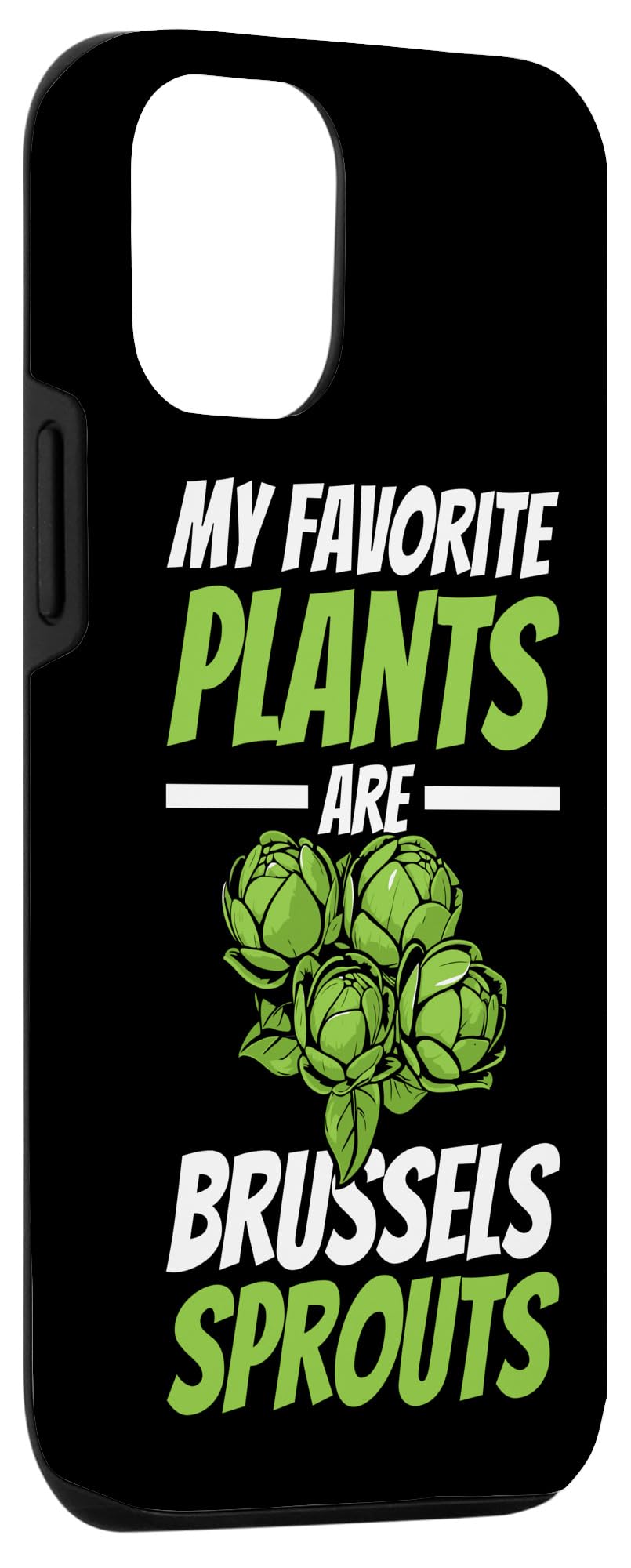 iPhone 14 Pro Funny Sprouts Apparel Vegan Brussels Sprouts Veganism Case - Image 3