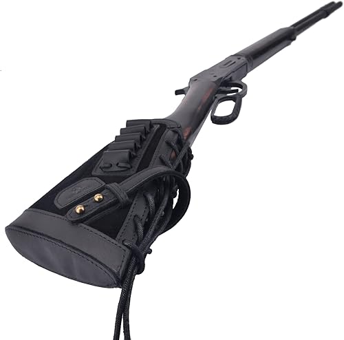 Miniatura 7 de Almohadilla de cuero para mejillas con soporte para carcasa de rifle para .44mag .45-70 .30-30 .357 .308 .30-06 410GA