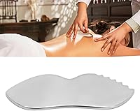 Vista 7 de Gua Sha de acero inoxidable para el cuidado de la piel, herramienta de masaje con dientes de peine Masaje, utilizado para cara, cuello y alrededor