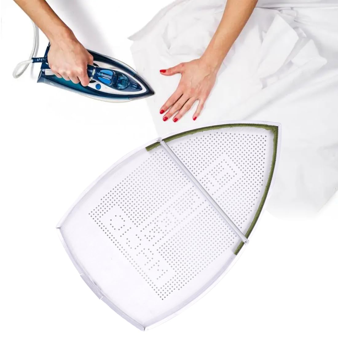 Copriscarpe Per Ferro Da Stiro In Alluminio - Protettivo Antiaderente, 23x12.3 Cm