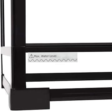 REPTI ZOO 50 Gallon Reptile Glass Terrarium Tank Double Hinge Door with Screen Ventilation Large Reptile Terrarium 36 x 18 x 18(Knock-Down)