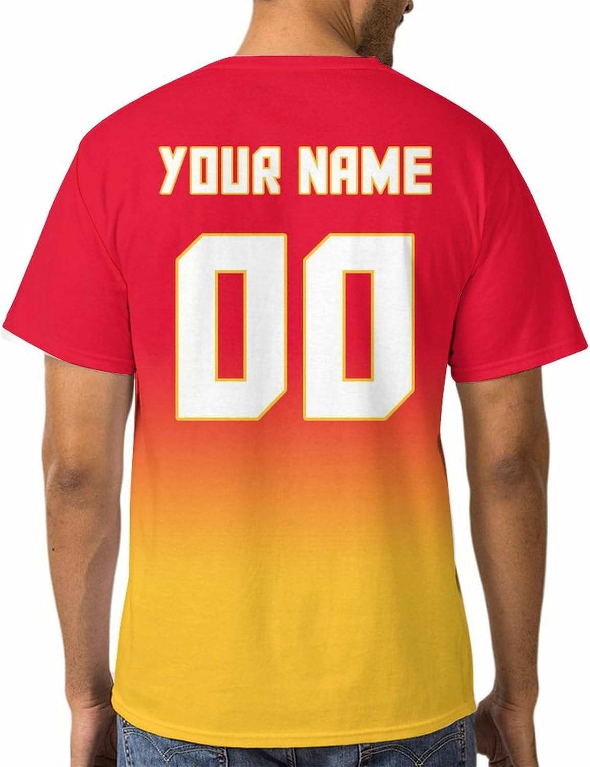 DDJAM Custom Men's Hoodie Football City Fans Gifts for Men Women Youth Pullover Hooded Sweatshirt Personalize Name & Number