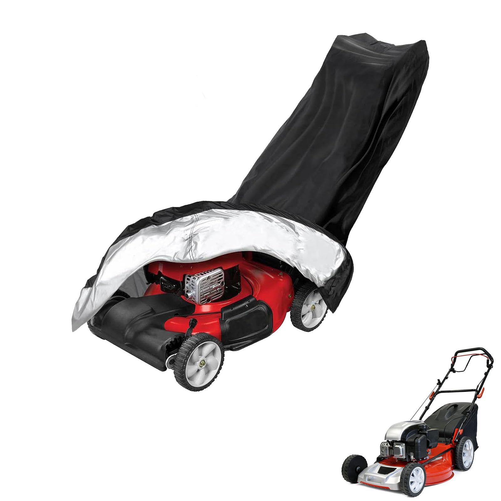 lawnmower cover Compatible with Cobra M46CVX ,waterproof and sun,suitable for indoor and outdoor use all year round, comes with a storage bag — image 1