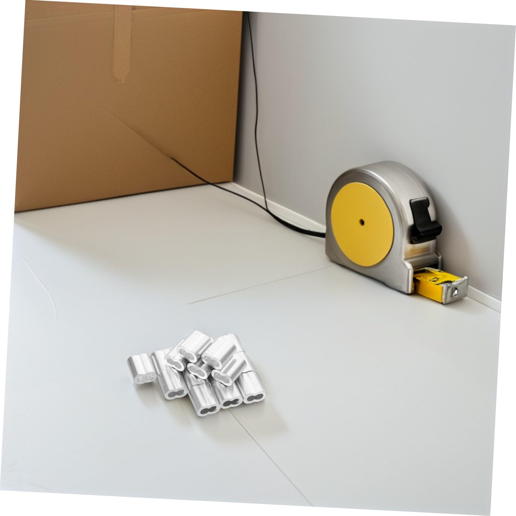 Alipis Kit di Fissaggio in Metallo Inossidabile Anello a Cuore e Morsetto per Cavi 120 Pz
