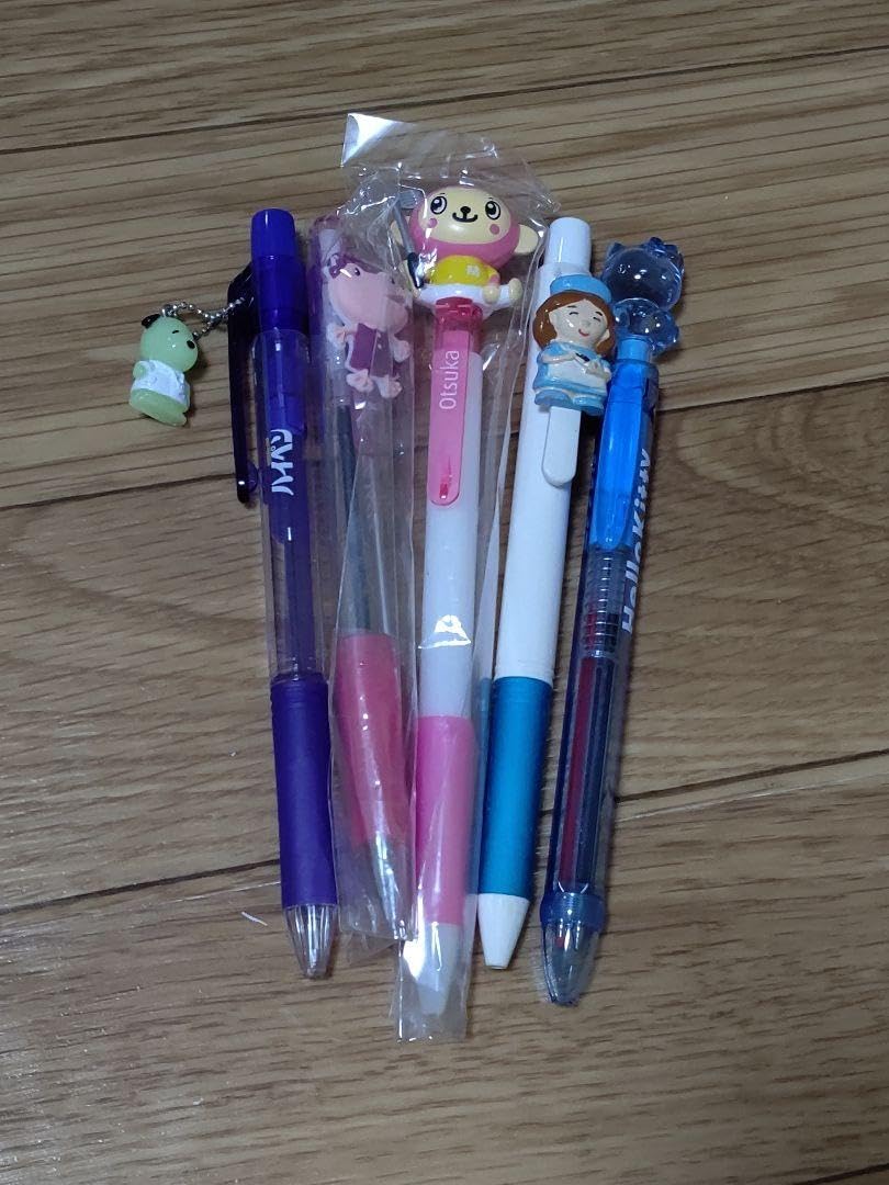 Amazon | 製薬会社ノベルティ キャラクター ボールペン5本セット㉑ 