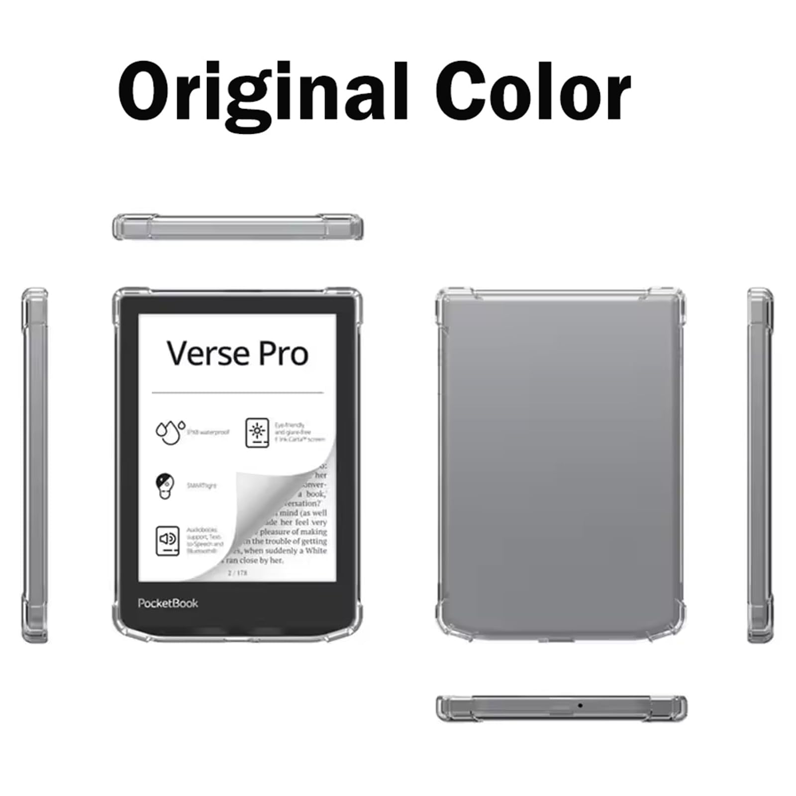 Kwmoble E-Reader-Hülle Klapphülle Für Pocketbook Verse / Verse Pro Color Hulle Ereader