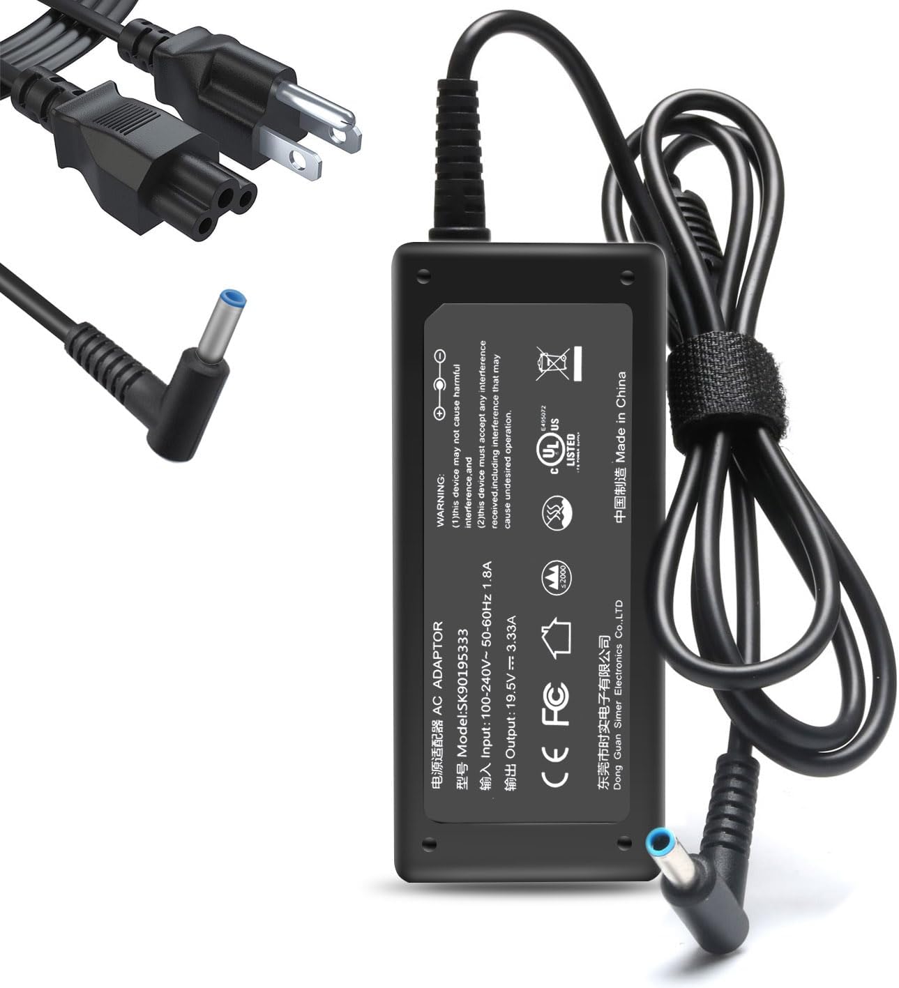45W 65W Laptop Charger AC Adapter Power Suppy for HP 15-DA 15-DB 15-da0xxx 15-db0xxx 15-da0012dx 15-da0014dx 15-da0032wm 15-da0033wm 15-bd0005dx 15-bd0011dx 15-bd0015dx 15-bd0031nr 15-bd0047wm