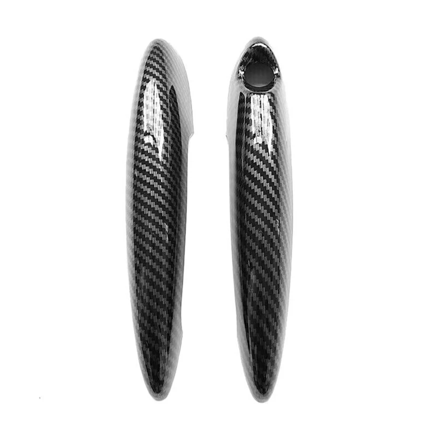RDWSPLI Exterior Handle Shell Compatible with MINI for Convertible for R57 2009 2010 2011–2015 Car Door Handle Covers Sticker Black Carbon Fiber