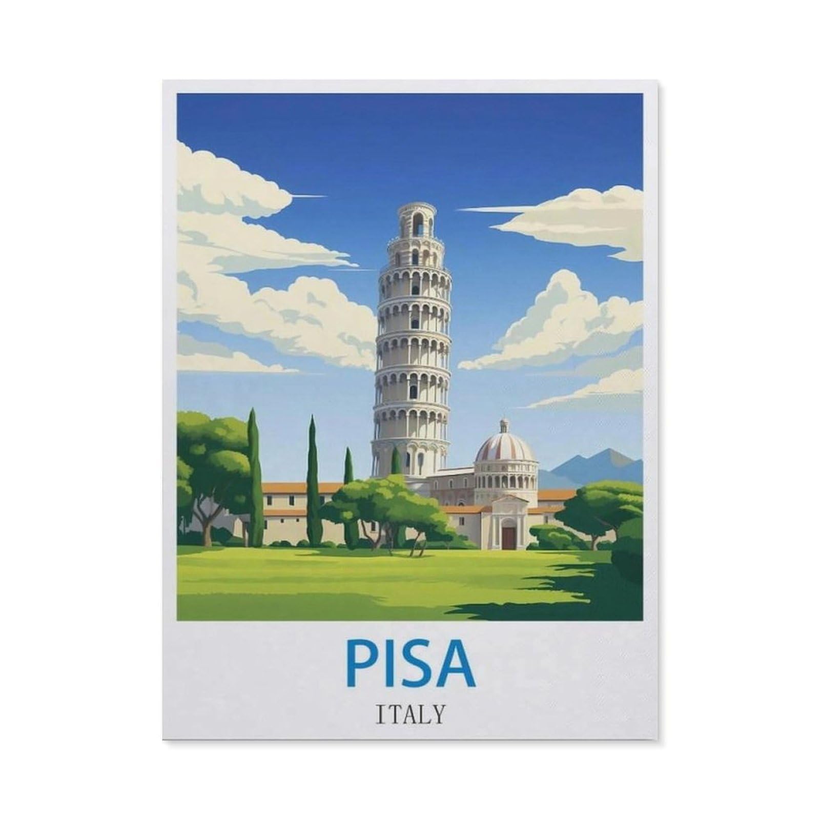 BEAYODKP DIY 5D Diamond Painting，Pisa Italy（50 x 60 cm）