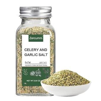 Parsley Garlic Salt, 5.64 oz 160g - All-Natural Seasoning Blend, No MSG, Gluten-Free - Perfect for Chicken, Steak, Vegetables, Pasta