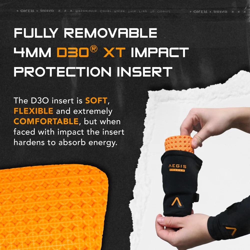 Aegis Bracer Flex 360 Multi-Sport-Handgelenkschutz, Erwachsene/Jugendliche, mit stoß- und schnittfester Technologie