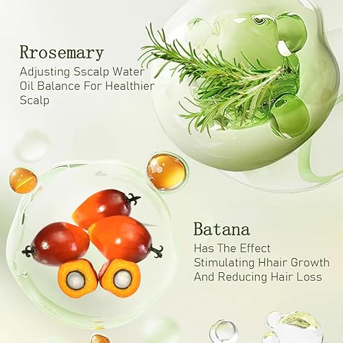 Miniatura 4 de Paquete de aceite de Batana para el crecimiento del cabello, aceite de romero natural 100% puro y champú para el crecimiento del cabello,