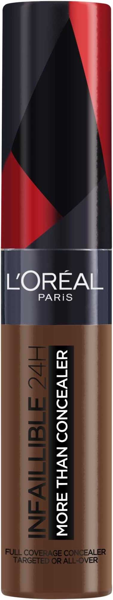 L'Oréal Paris Infallible 24H More Than Concealer, Full-coverage, Longwear and Matte Finish, 343 Ebony