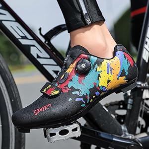 Amazon | [JKXK] ビンディングシューズ サイクリングシューズ