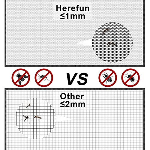 Herefun Zanzariera Finestra Regolabile, 2 Pezzi
