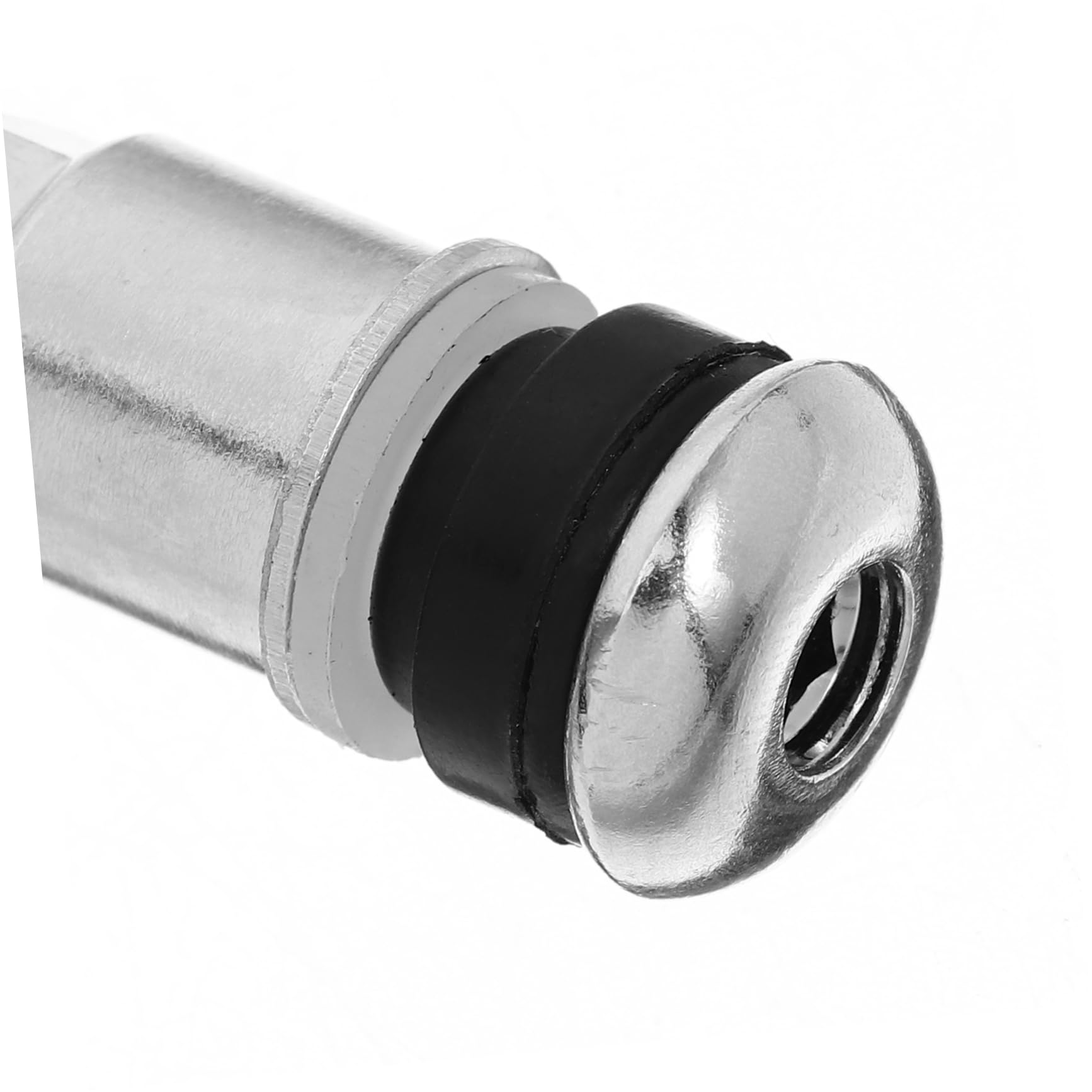 Ipetboom Valvole per Pneumatici Auto in Acciaio 45, 10 Pezzi, Stelo Tubeless Efficiente Senza Perdite d'Aria, Cappuccio a Righe, per Pneumatici e Rimorchi