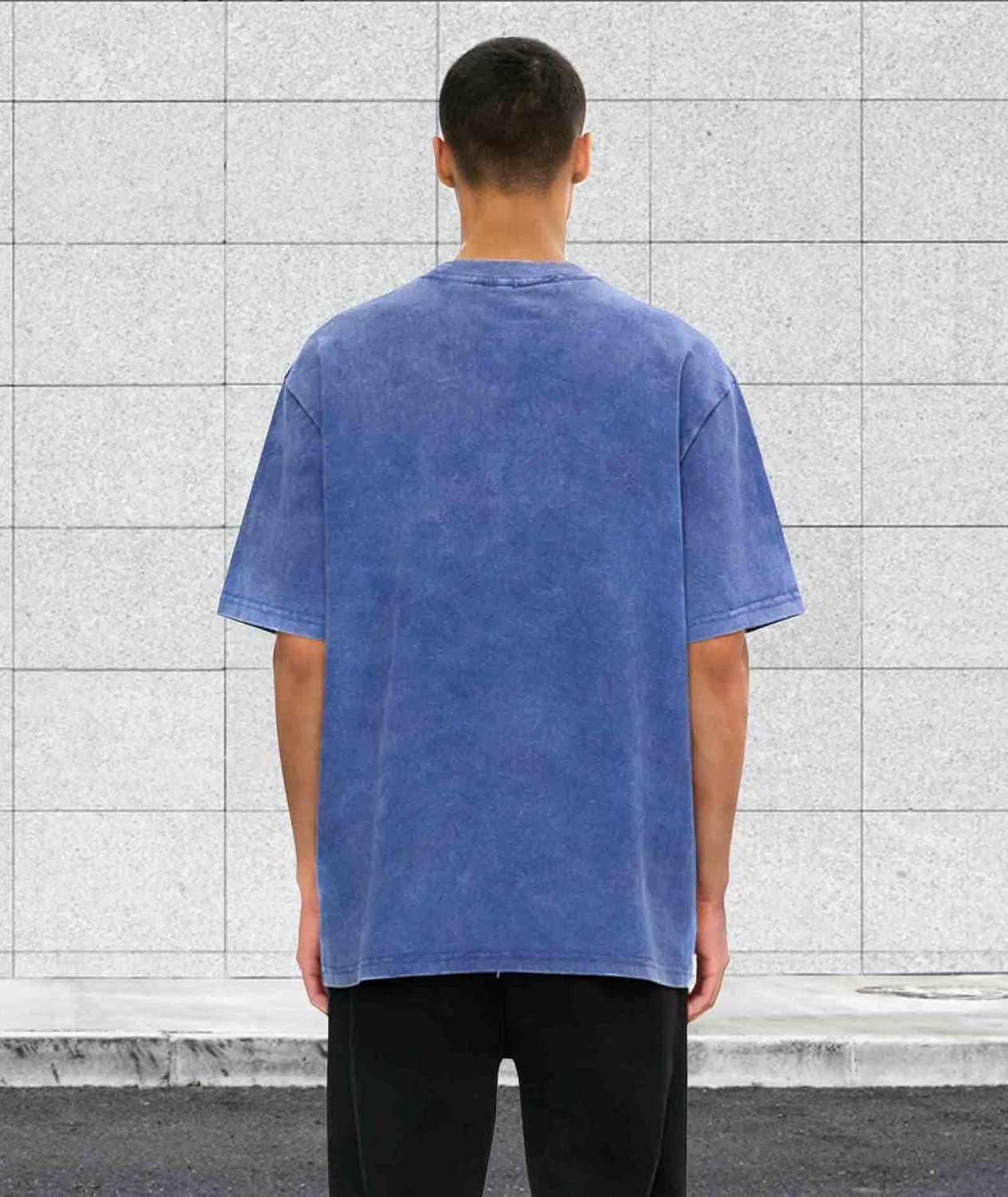 ZITY Mens Oversized Cotton T Shirts Vintage Washed Loose Fit Tshirts for Men Short Sleeve Tees Streetwear Baggy Tops - Image 3