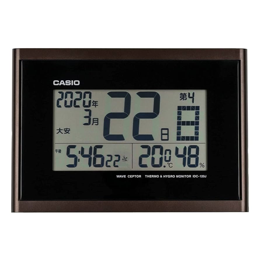 カシオ CASIO多機能カレンダー時計 電波 掛け置き兼用 IDC-900NJ カシオ CASIO多機能カレンダー時計 電波 掛け置き兼用 IDC-900NJ