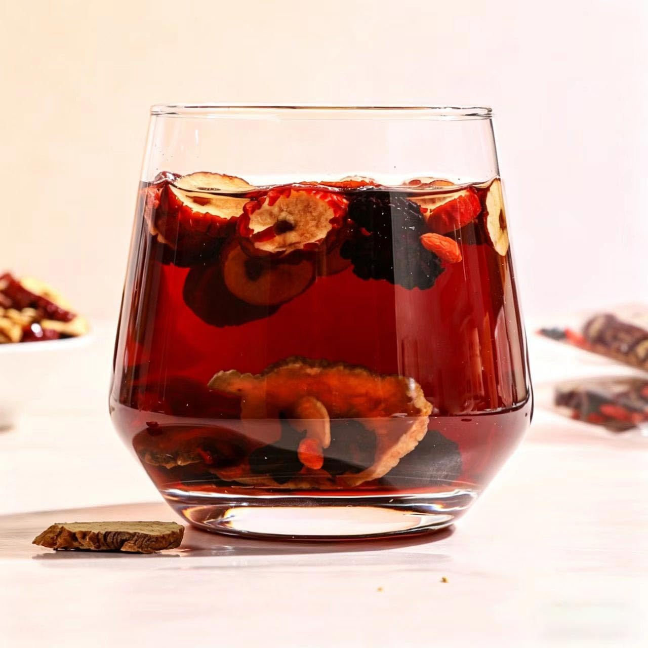 Ginseng Five Treasure Tea, Energy & Daily Balance, for Daily Wellness, Mulberry, Goji Berry, Red Date (2pc)
