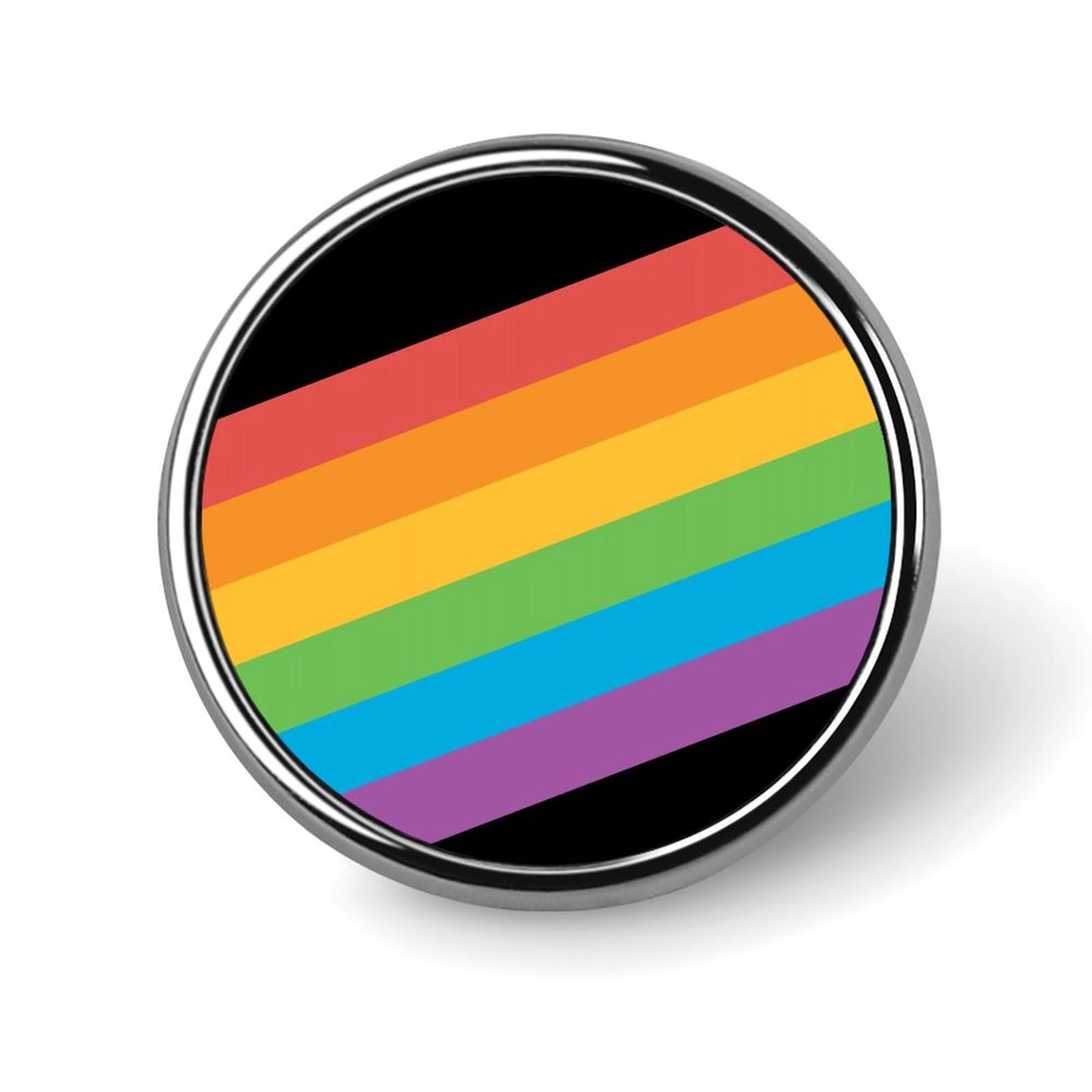 Pride Month LGBTQ Rainbow Gay Pride Pins Round Buttons Brooches Enamel Lapel Pin Party Supplies Decor Badges for Hats Clothes Bags