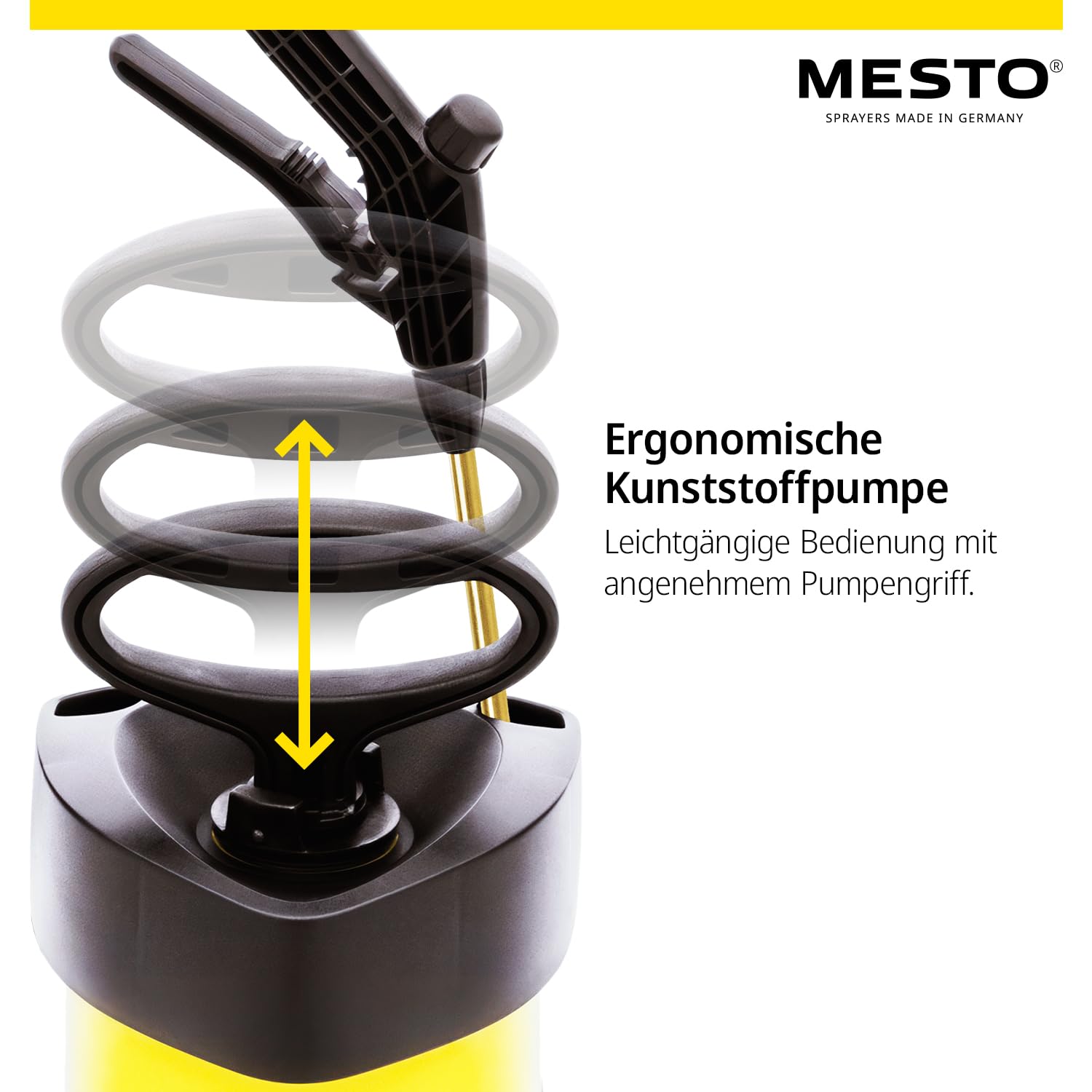 Mesto FLORI M Drucksprühgerät 5L SET inkl. Spritzschirm rund | Drucksprüher 3 Bar | Sprühflasche für Haus & Garten | Pumpsprühflasche für Pflanzen | Unkrautvernichter & Pflanzenschutz