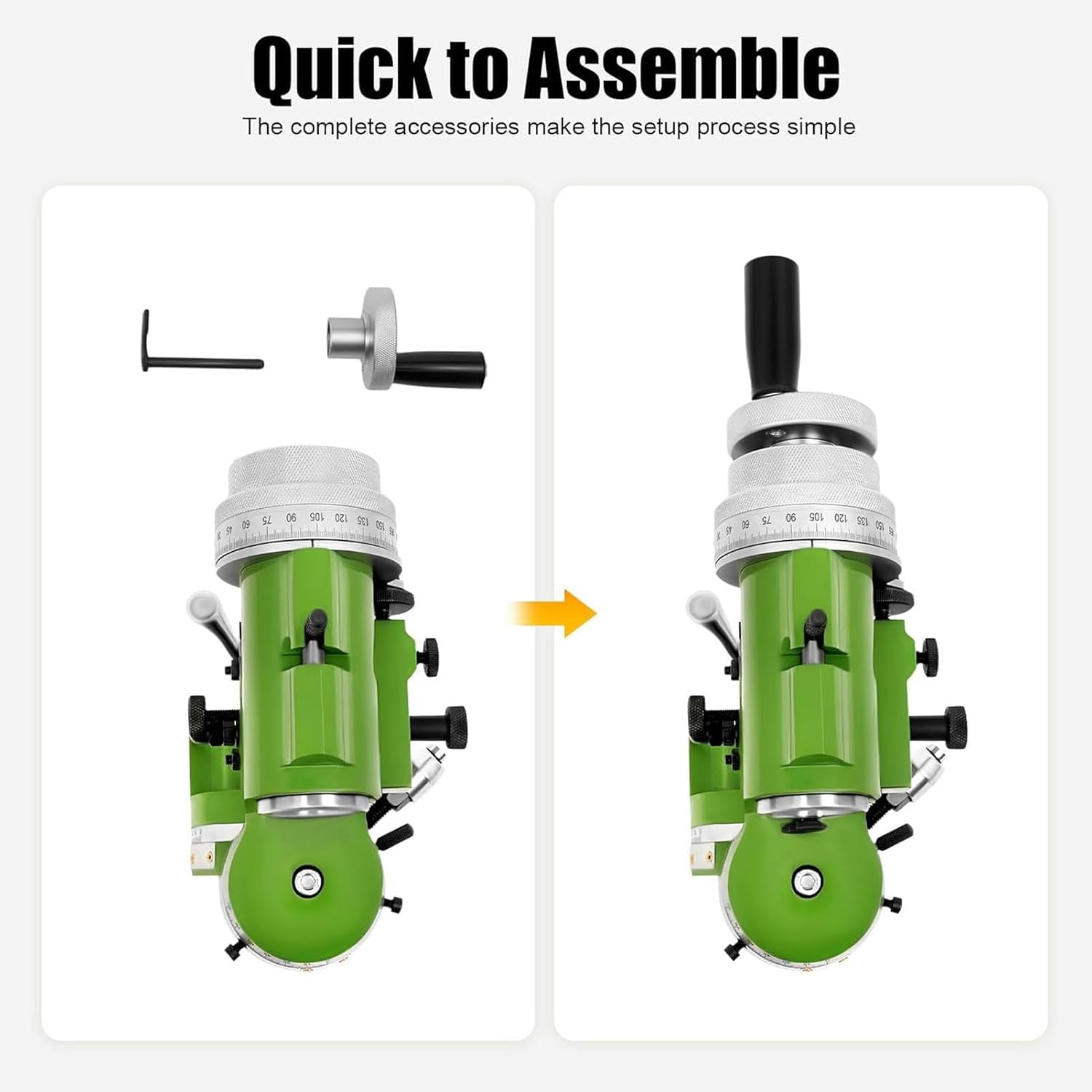 Compact U2 Cutter Grinder Tool Holder, Quick Installation & Removal - Saves Space on Workbench or Lathe - for Flexible Workshop Use