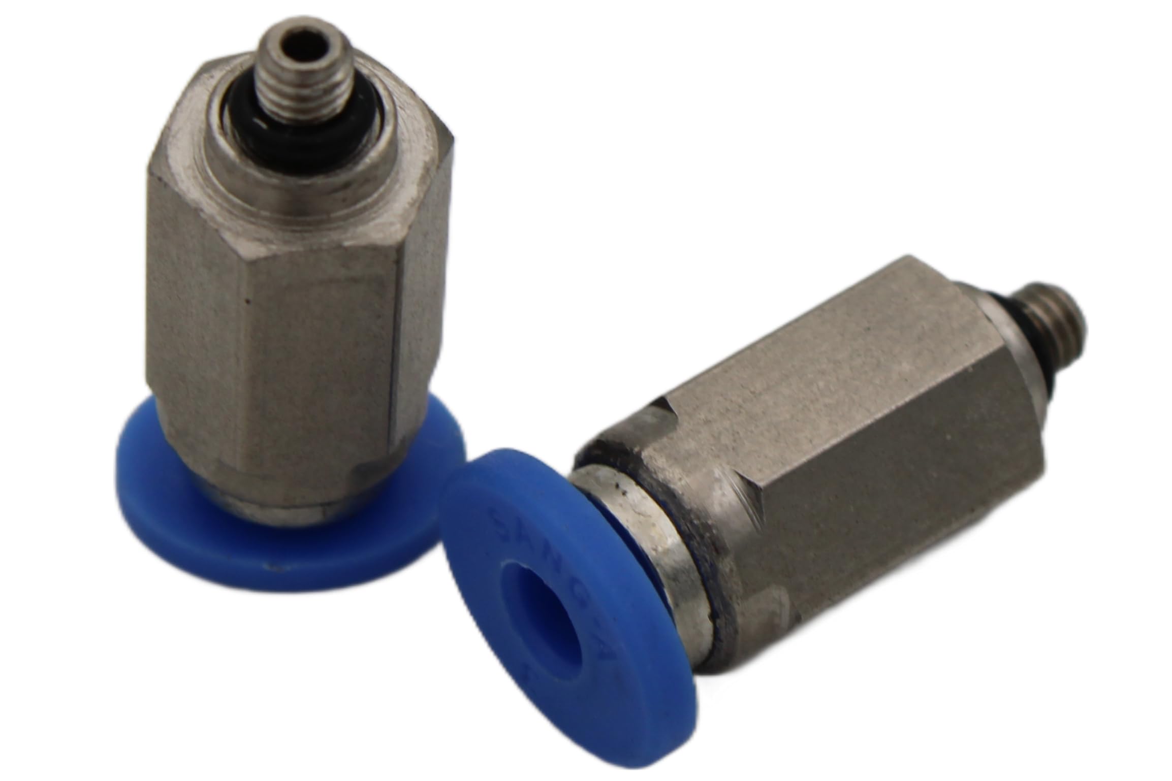 M3 Screw Connection Set of 2 for 3mm Pneumatic Hose, Push-in Compressed Air Connection, M3 Plug Connector, Industrial Grade (M3 on 3mm Hose