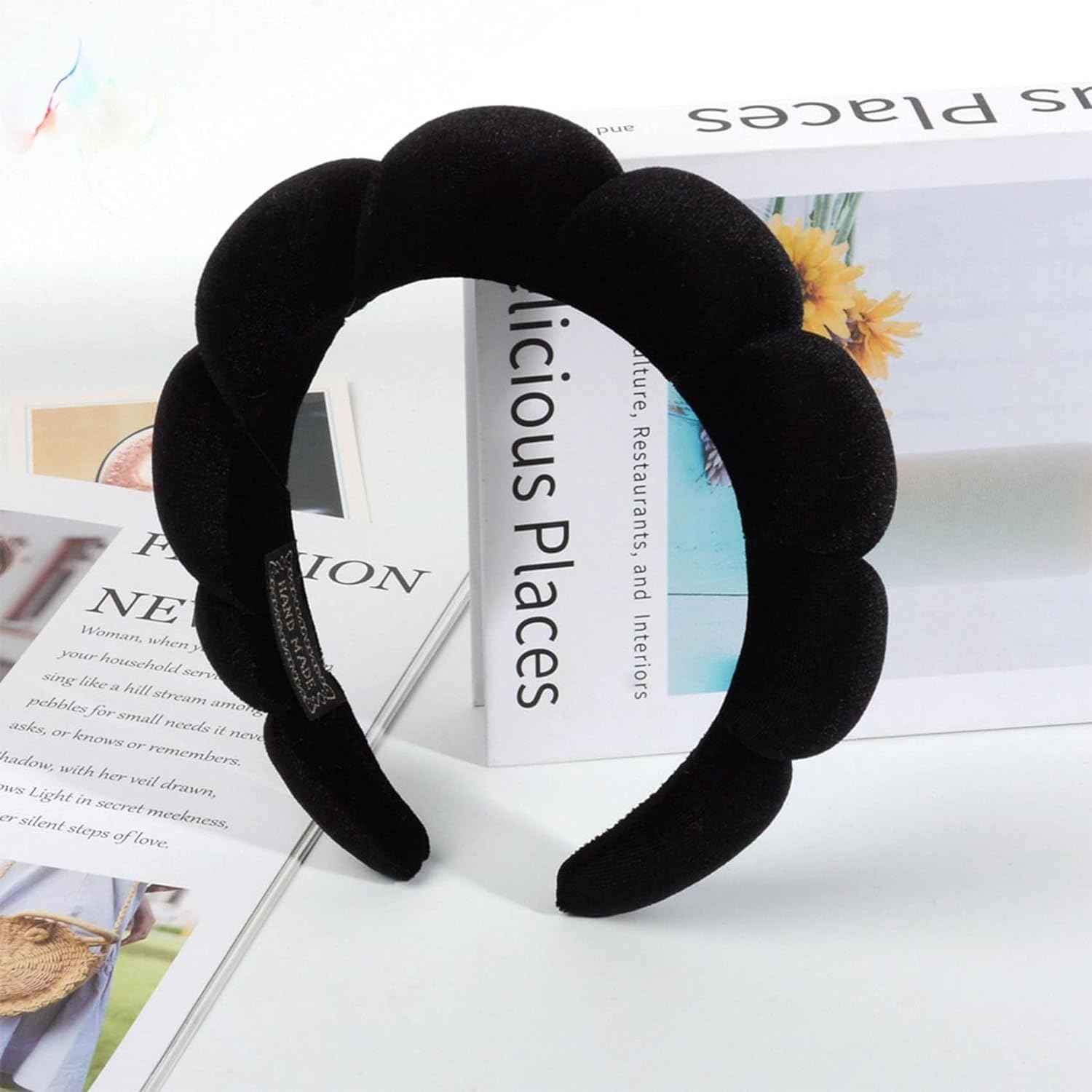 JICOOT Headbands for Women, Headband, Spa Headband, Makeup Headband, Headband for Washing Face, Wrist Bands to Wash Face, Skincare Headband for Makeup, Washing Face, Facial Mask, Spa - Multicolor 3