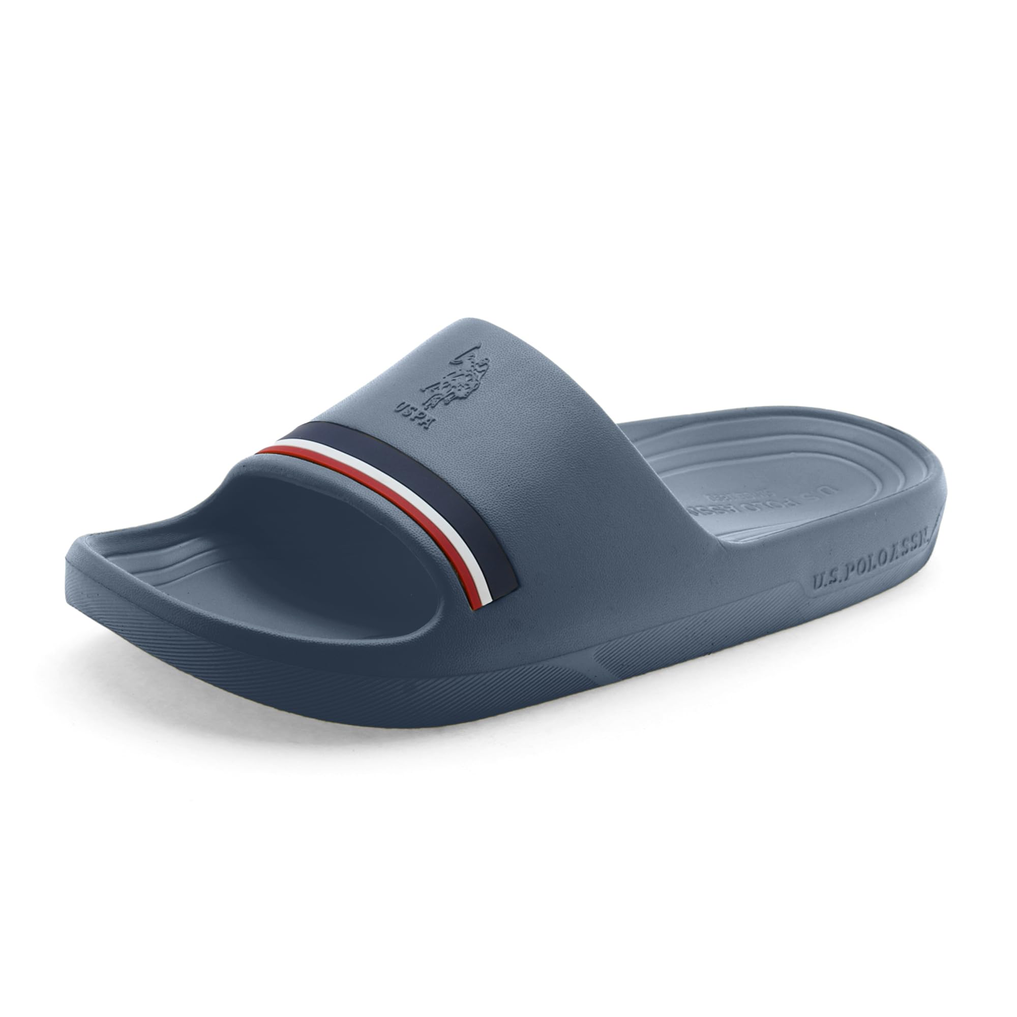 U.S. Polo Assn. EASTON Men Blue SLIDERS -(UK10)(US11)(2FD24059N01) (B0CP3T7JC2) Amazon Price History, Amazon Price Tracker