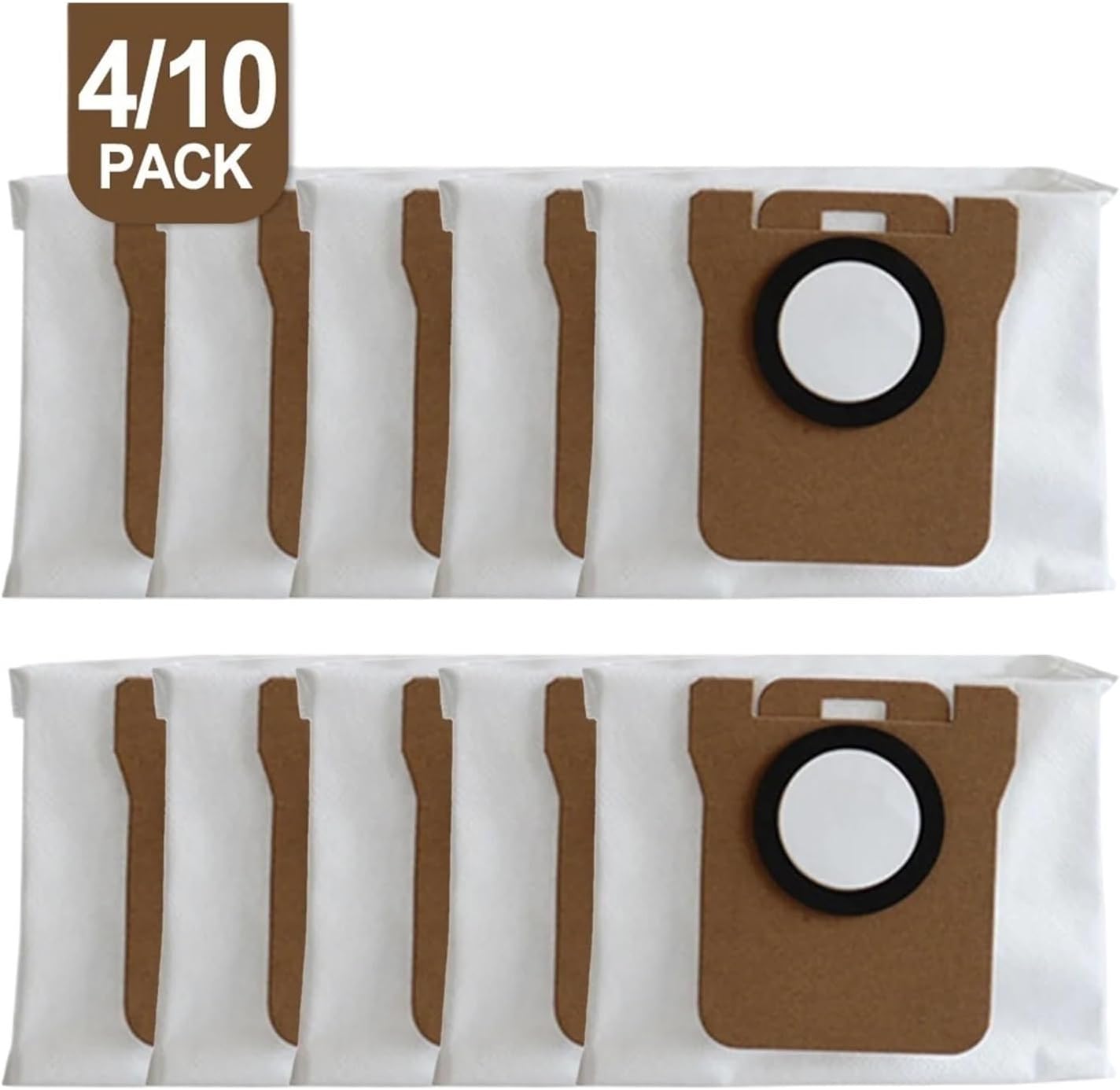 Compatible With 3.5L Large Capacity Dust Bags For Robot Vacuum X10/X10+/X20+/X20 Pro/X20 Max/M30/M30 Pro Clean Sweeper Accessories(10 PACK)