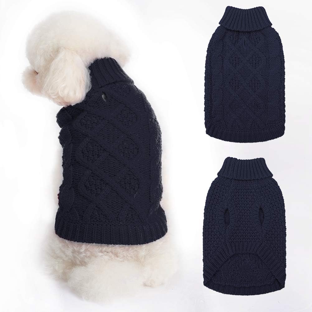 Mihachi Turtleneck Dog Sweater Winter Coat Apparel