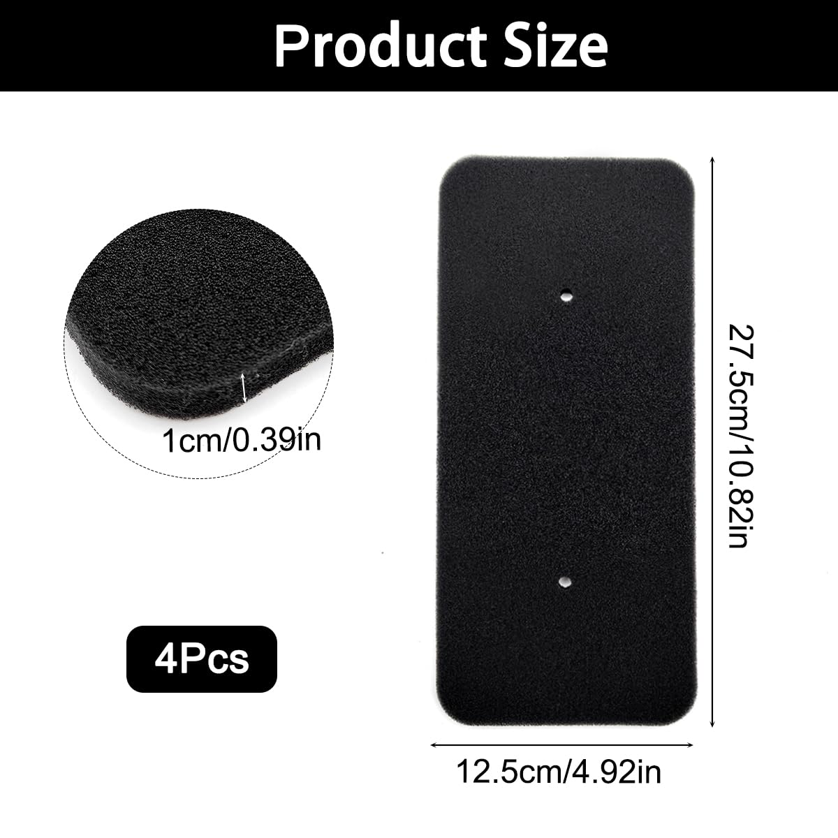 klahh 4Pcs Tumble Dryer Filters Tumble Dryer Sponge Filter Compatible with Hooover Candy - Image 2